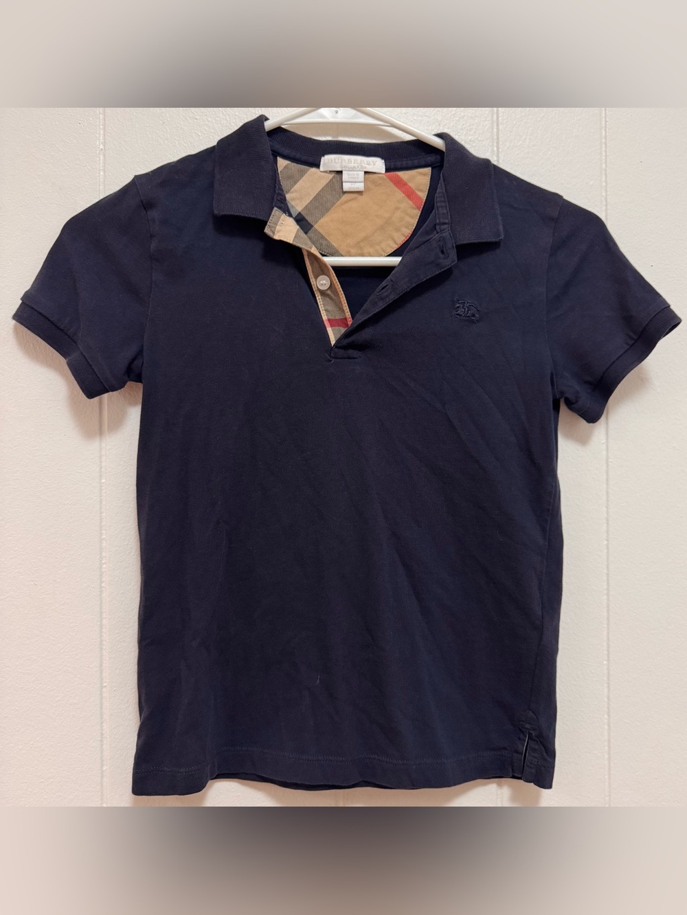 Burberry Children’s Navy Cotton Polo 8Y